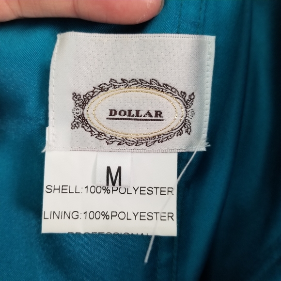 Strapless teal tulle formal dress - Picture 5 of 7